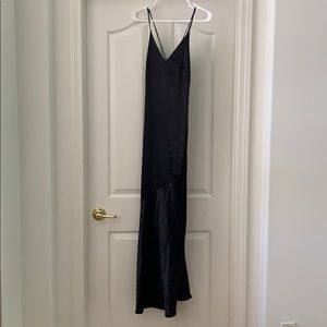 H&M elegant black formal slip dress